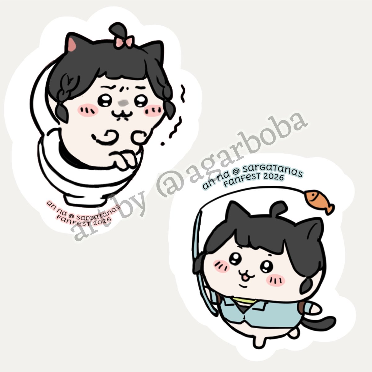 hi !!! will be givin out fishing themed buttons &amp; stickers @ fanfest, as well as trading wol stickers !!  :3

#ffxiv #ffxivfanfest #FanfestWoLTrade