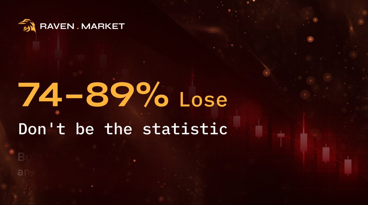 RavenMarkets's tweet photo. Most traders don’t lose because they misread the market.

They lose because their position doesn’t survive long enough to be right. ↓ https://t.co/iQQUPmDbED