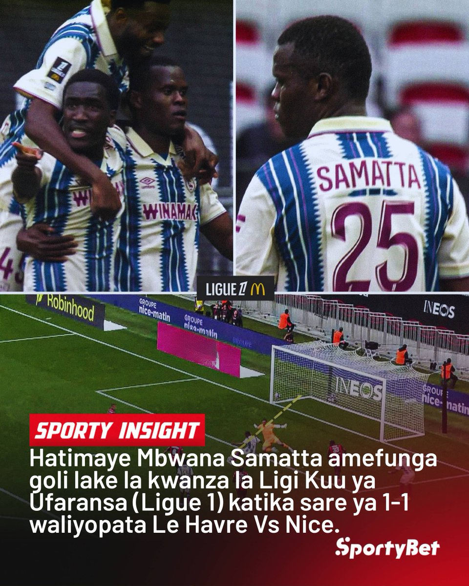 sportybettz's tweet photo. 🎉 Mbwana Samatta bado anaendelea kuipeperusha vyema bendera ya Tanzania kwenye soka la kimataifa barani Ulaya. 🤩👏🏾🇹🇿
—Kufunga kwenye EPL ✅
—Kufunga kwenye LIGUE 1 ✅
#Samatta #LeHavre #Ligue1 #Tanzania #MbwanaSamatta https://t.co/GadAfPVPE0