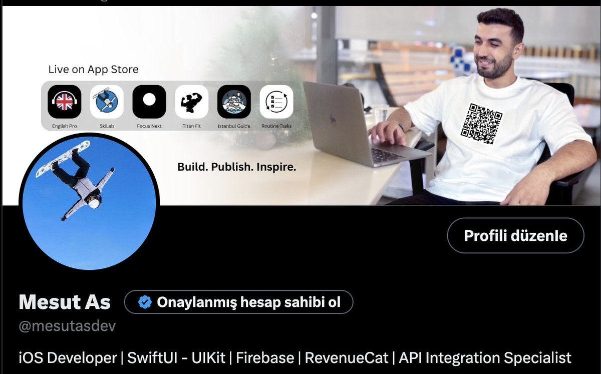 mesutasdev's tweet image. QR kod için yer kalmayınca tişörte bastım çalışıyor mu ? 😂

#iOS #mesutasdev #iOSDeveloper #appleapps
