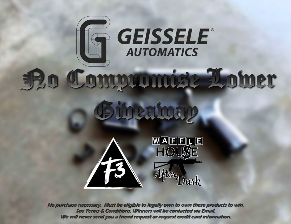 "No Compromise Lower" Sponsor Highlight: Geissele Automatics, LLC (<a href="/GeisseleAuto/">Geissele Automatics</a>)

They are top-tier weaponmakers, delivering unmatched precision, reliability, and innovation straight from North Wales, PA.  If you've got an AR without a G trigger in it, you're not doing it right.