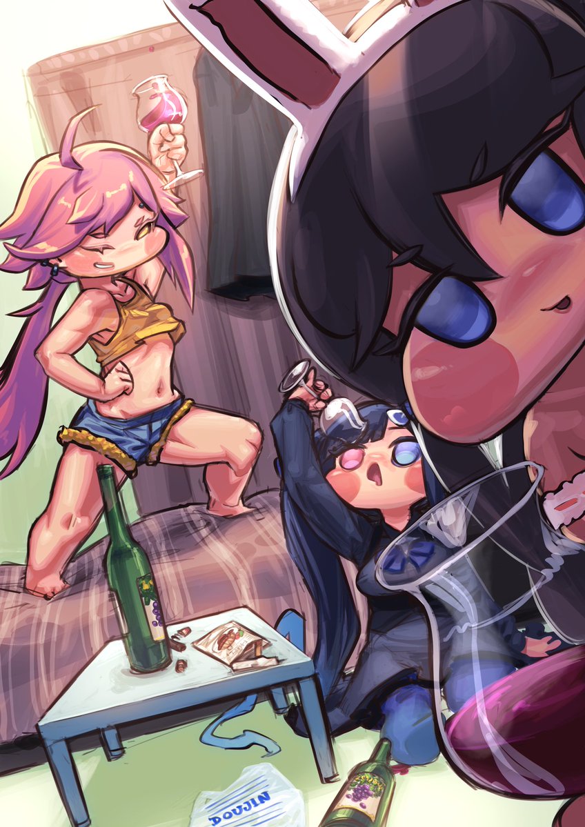『秘密のぶどうジュースをこっそり飲む会』に招待された絵
加筆修正＆同人表記しました
＃トリッカル ＃Trickcal