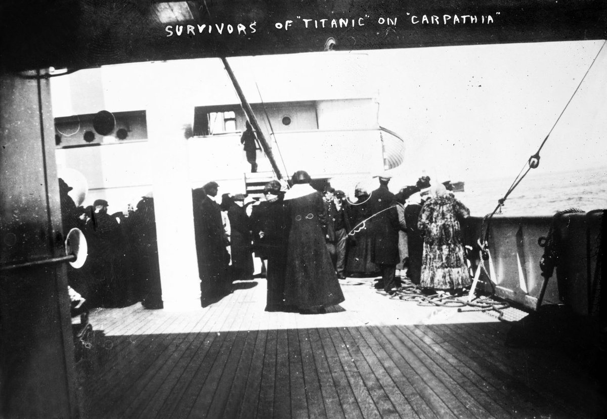 MeriaRmsTitanic's tweet image. Another pictures of #Titanic's survivors aboard Carpathia.
#RMSTitanic #Titanic2026  #Titanic114 #TitanicAnniversary