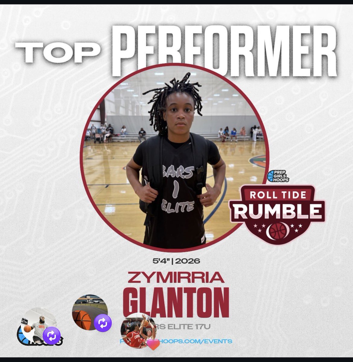 BARSElite_'s tweet photo. Top Performer @ZyMirriaTheOne at Day1 of @PrepGirlsHoops Roll Tide rumble @PGHAkeem @PGH_AManning @pghalabama @Babylebron__ @BARS_workouts @ArtaviusBogan https://t.co/VsvKXDWuBF