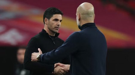 Arsenalnewschan's tweet image. 🗣️Pep Guardiola on the massive league game between #Arsenal and Man City next week: “We have seven days. So prepare mentally. Beating Arsenal once is difficult, they proved that all season. So to beat them twice in a margin of three weeks is even more difficult. We play at home,