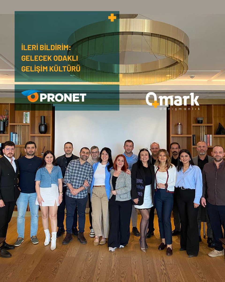 qmark_tr's tweet photo. Pronet liderleriyle birlikte “İleri Bildirim: Gelecek Odaklı Gelişim Kültürü” eğitiminde bir araya geldik.

#pronet #qmarkdanışmanlık #ileribildirim #liderlik https://t.co/eRmmcXfd2w