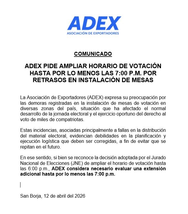 Asociación de Exportadores tweet media