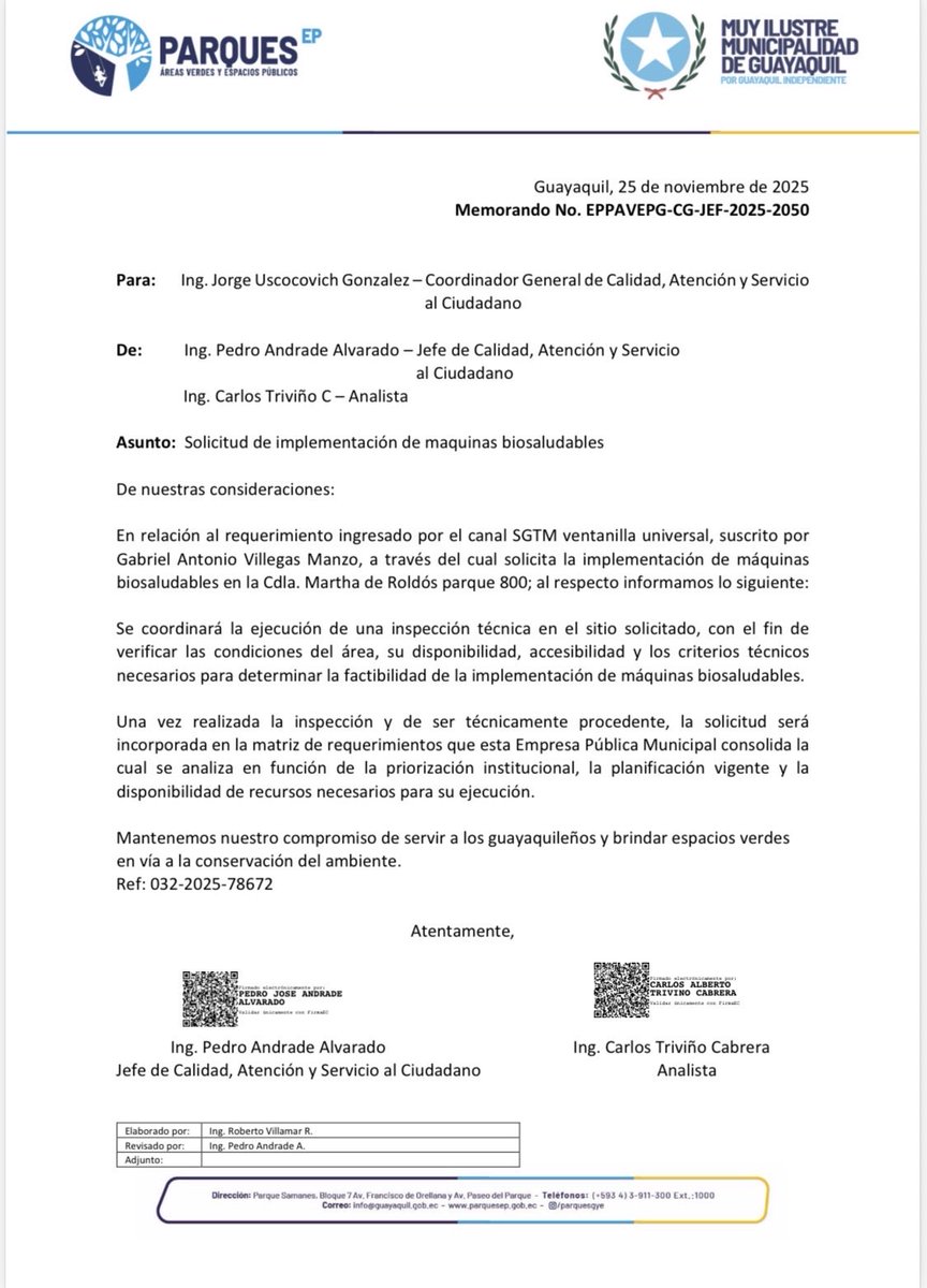 Comite Ciudadano Martha de Roldos sector 800 tweet media