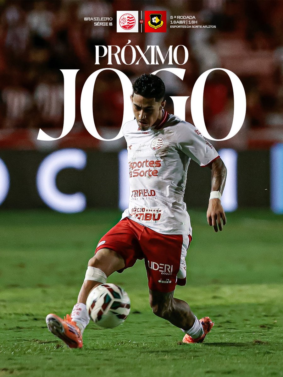 nauticope's tweet photo. PRÓXIMA PARTIDA! 🇦🇹
🐭 Náutico x São Bernardo
🏆 5ª Rodada • Brasileirão Série B
🗓 Sábado (18)
⏰ 18h
🏟 Estádio @esportesdasorte Aflitos https://t.co/YFaBCAiY4M