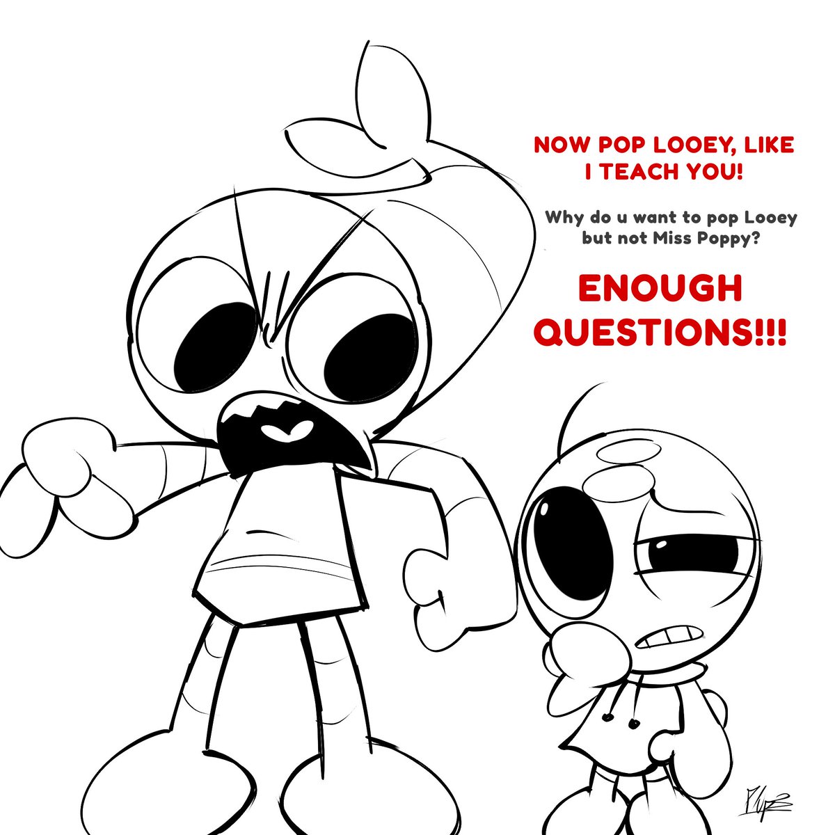 plupcloudy's tweet image. Shrimpo taking care of Toodles YEAYYY  #dandysworld #shrimpo #doodles #fanart