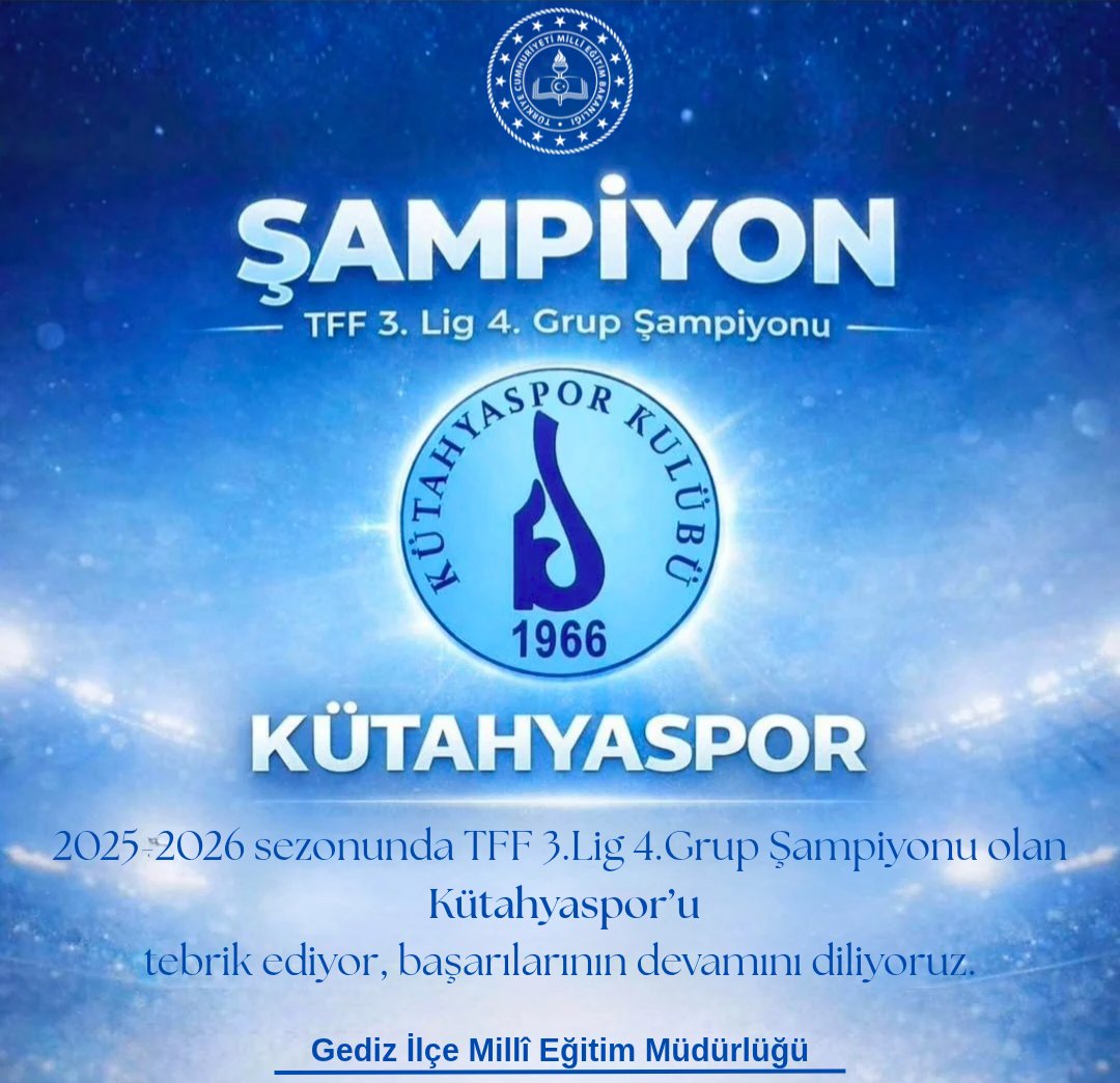 Gediz İlçe Millî Eğitim Müdürlüğü tweet media