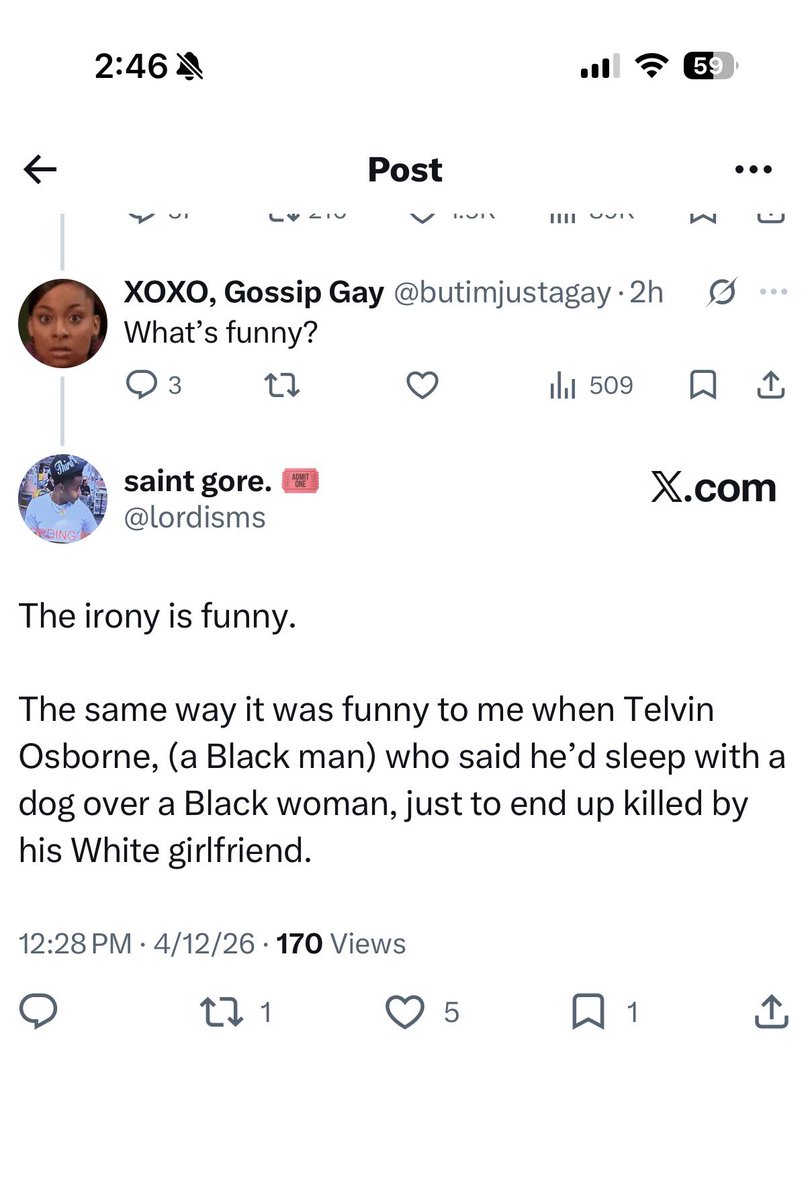 saint gore. 🎟️ tweet media