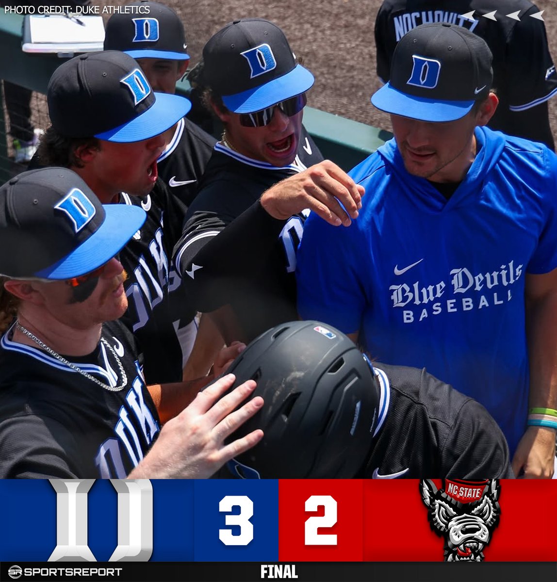 SRBlueDevils's tweet photo. BLUE DEVILS WIN!!! Duke Baseball beats NC State on the road!! https://t.co/G9zxtaR2qF