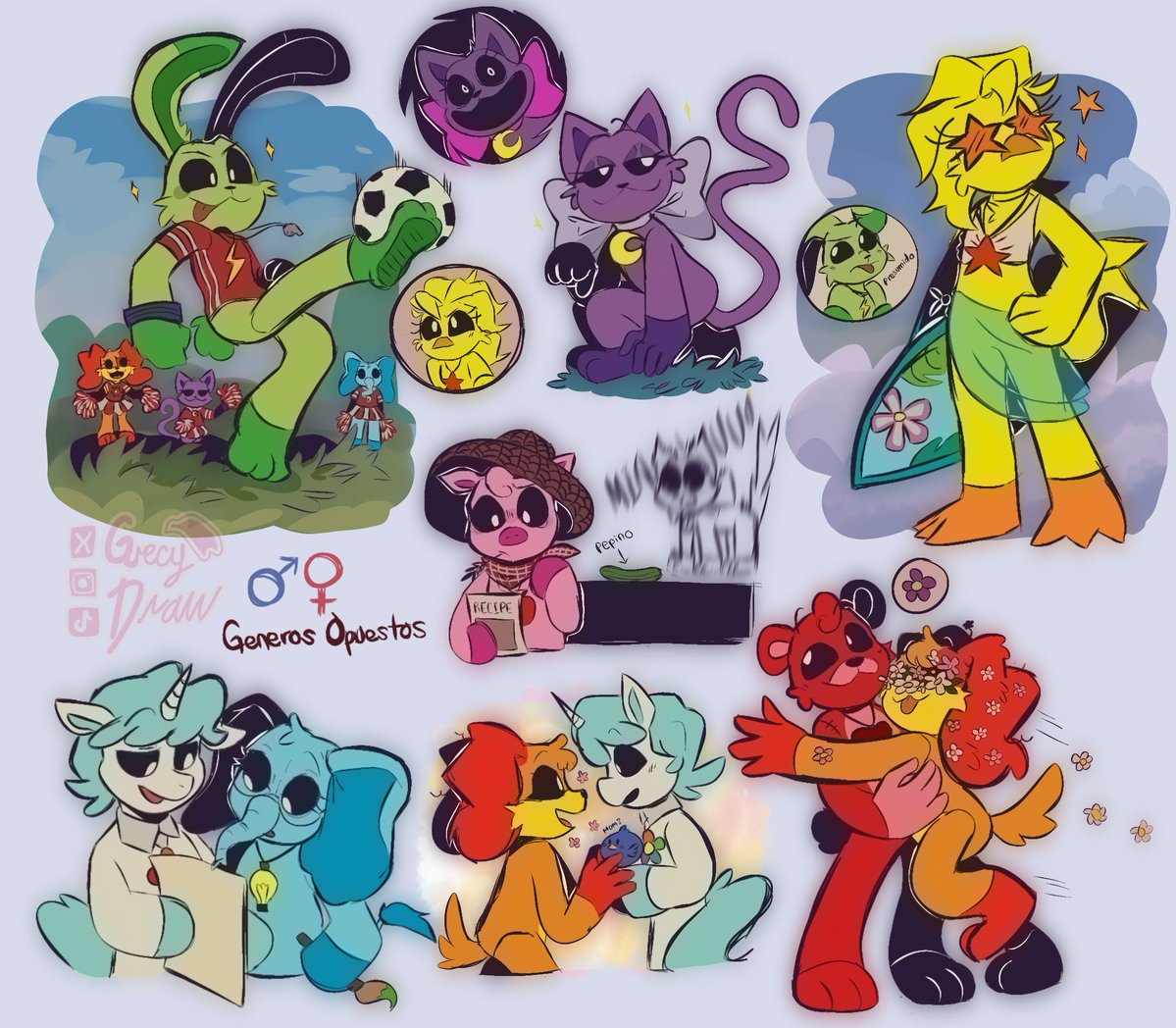 grecydraw's tweet image. 🫠Algo de SC y NC Géneros opuestos♀️♂️
Hoy se termina mis vacaciones ptm😞
#Smilingcritters #Nightmarescritters