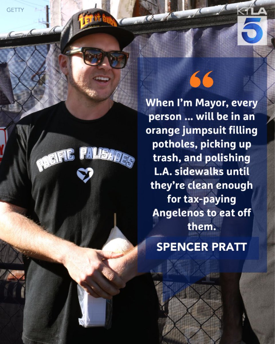 Hunter_Eagleman's tweet photo. Let’s GO!! @spencerpratt for Mayor of Los Angeles! 🚨 https://t.co/IYKmGfsGo8