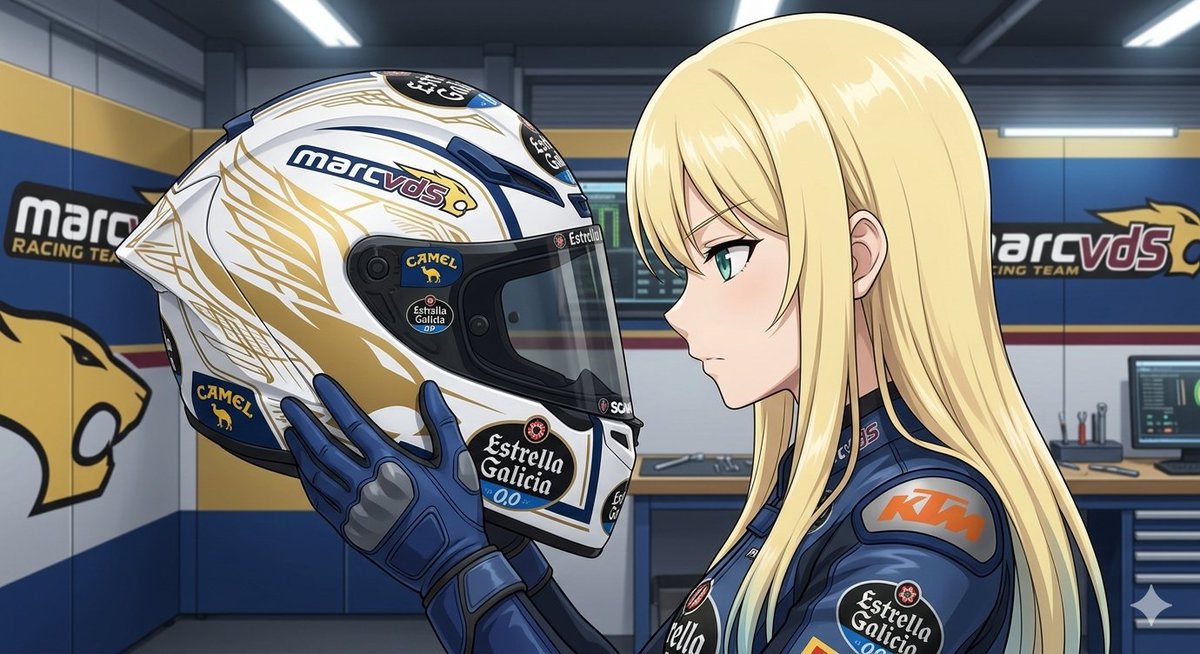 Korsa68's tweet photo. Estoy encantada de presentar el casco que voy a utilizar esta temporada. 🦁🪽

¿Qué os parece el diseño?

¡Nos vemos pronto en la pista! https://t.co/tCkqd7LKOH