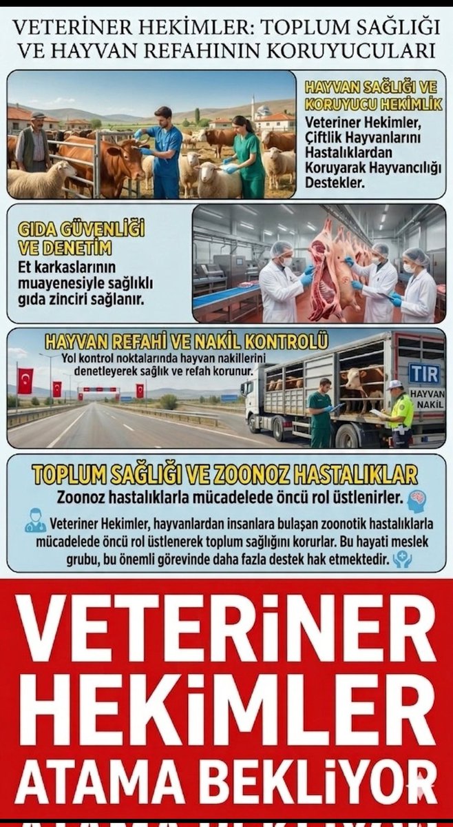 #veterinerhekimlere5000atama 
<a href="/ibrahimyumakli/">İbrahim Yumaklı</a> <a href="/TCTarim/">T.C. Tarım ve Orman Bakanlığı</a> <a href="/HMBakanligi/">T.C. Hazine ve Maliye Bakanlığı</a>