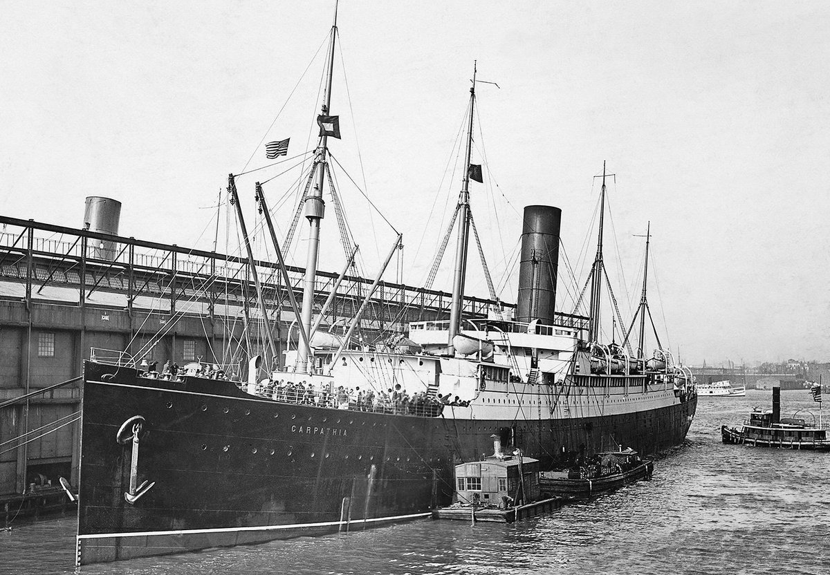 MeriaRmsTitanic's tweet image. "We set foot on deck with very thankful hearts, grateful beyond the possibility of adequate expression to feel solid ship beneath us once more".
Eva Hart, about Carpathia. She was a 2nd Class passenger on #Titanic &amp;amp; survivor of the disaster.
#RMSTitanic #Titanic114 #Titanic2026