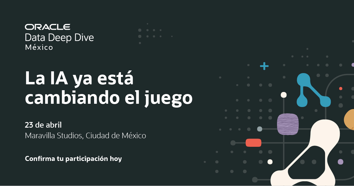 Cardosius's tweet photo. ¿Quién toma las mejores decisiones hoy? 🤖 
Con IA, los datos ya están cambiando el juego.
En el Data Deep Dive, descubre cómo llevar insights a decisiones reales.

No te lo pierdas: https://t.co/6BnykSDsld

#DataDeepDive #IA #Datos #Nube #Oracle #CDMX https://t.co/kPXIziqz0g