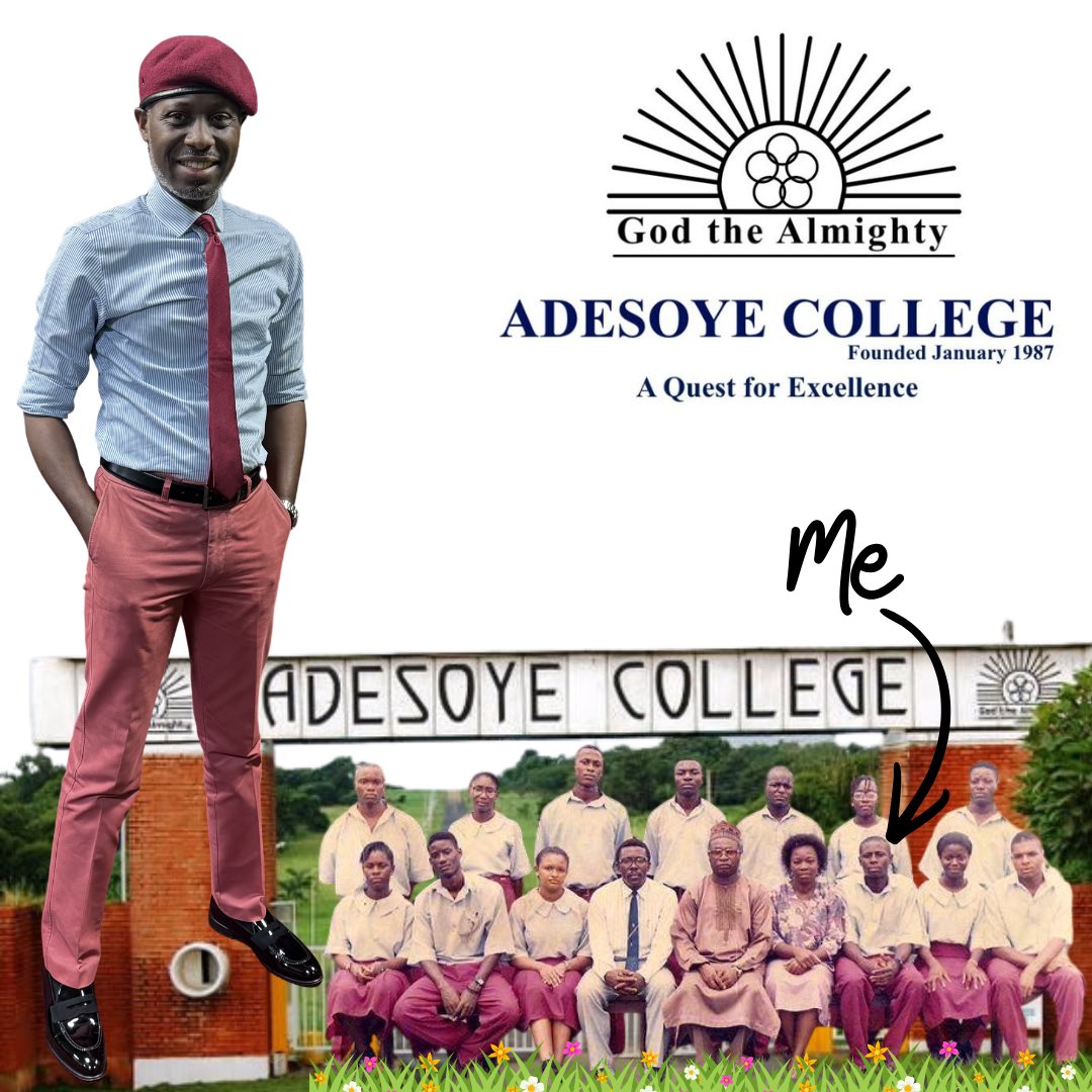 My outfit today took me all the way back.

White and blue stripes. Maroon trousers. Unintentionally… the Adesoye College uniform.

And just like that, I was back in 1994. 
Pic: 32 years ago. Yellow House. Form 6.

Some of the best years of life.

Boarding school. Lifelong