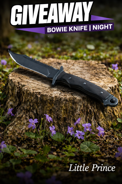 malyksiaze7's tweet photo. 🎉 100 FOLLOWERS GIVEAWAY 🎉

We just hit 100 followers!! Thank you all so much 💜

To celebrate, I'm giving away a Bowie Knife | Night FT 0.16 🔪

How to enter:
💜 Follow @malyksiaze7
💜 Like & Retweet
💜 Tag 1 friend

Winner announced on April 18, 2026!
Good luck everyone 🍀

#CS2 #Giveaway #CSGO #SkinGiveaway