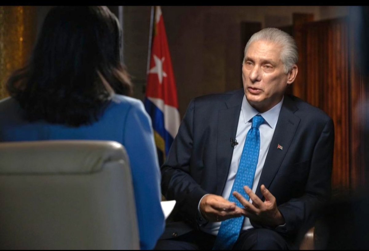 Excelente entrevista de <a href="/DiazCanelB/">Miguel Díaz-Canel Bermúdez</a> a Meet the Press, expone nuestra verdad frente a la manipuladora campaña anticubana. El pueblo norteamericano debe conocer las injusticias que provoca el bloqueo y nuestra disposición a colaborar en diversos campos, como la ciencia y la salud.