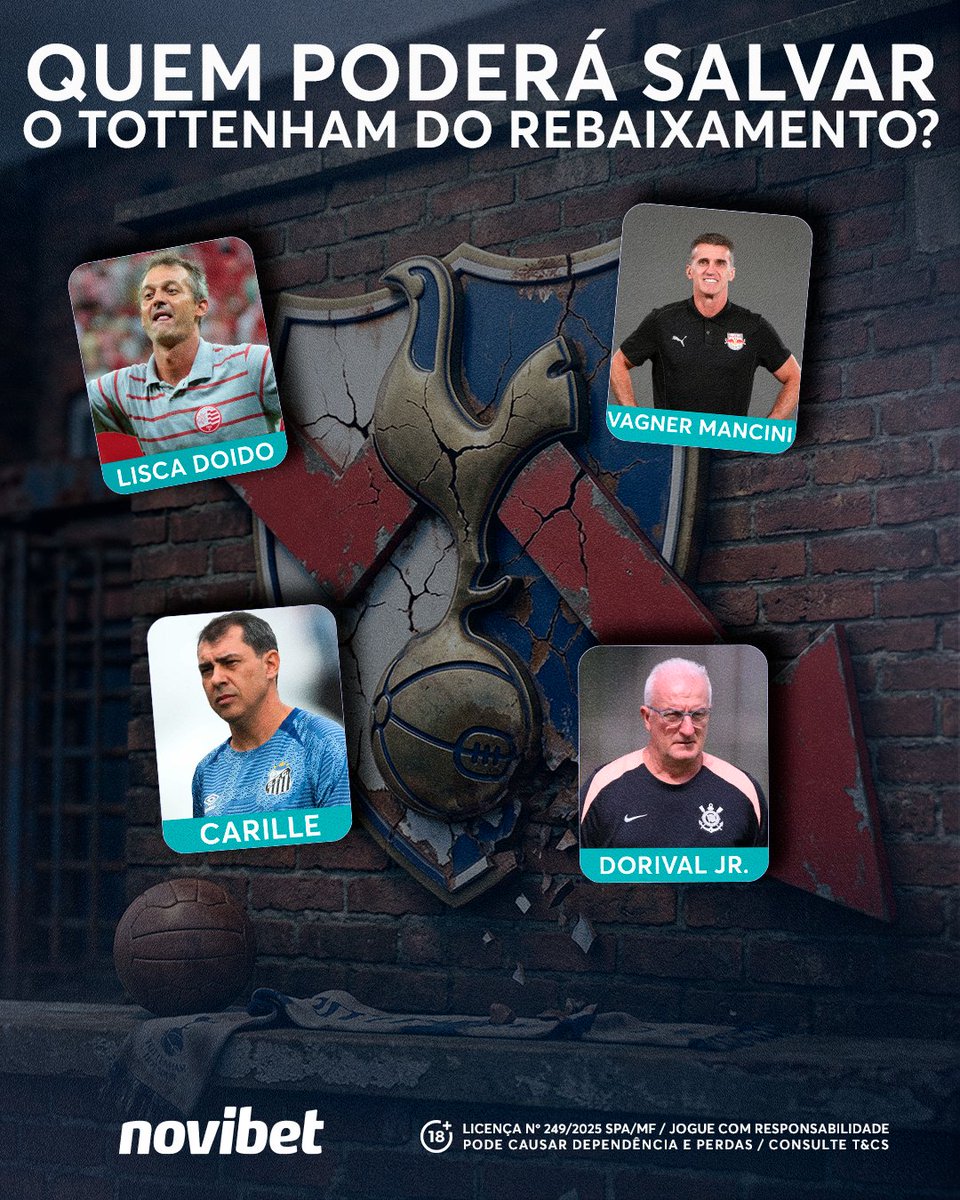😬Os gringos cheios de grana também estão sofrendo para escapar do rebaixamento. 📉Então, quem seria o nome certo para apagar esse incêndio no Tottenham??🥵

🔗O link para os jogos estão na bio👆
#Bet #Novibet #Futebol #Tottenham #DorivalJr #VagnerMancini #Rebaixamento