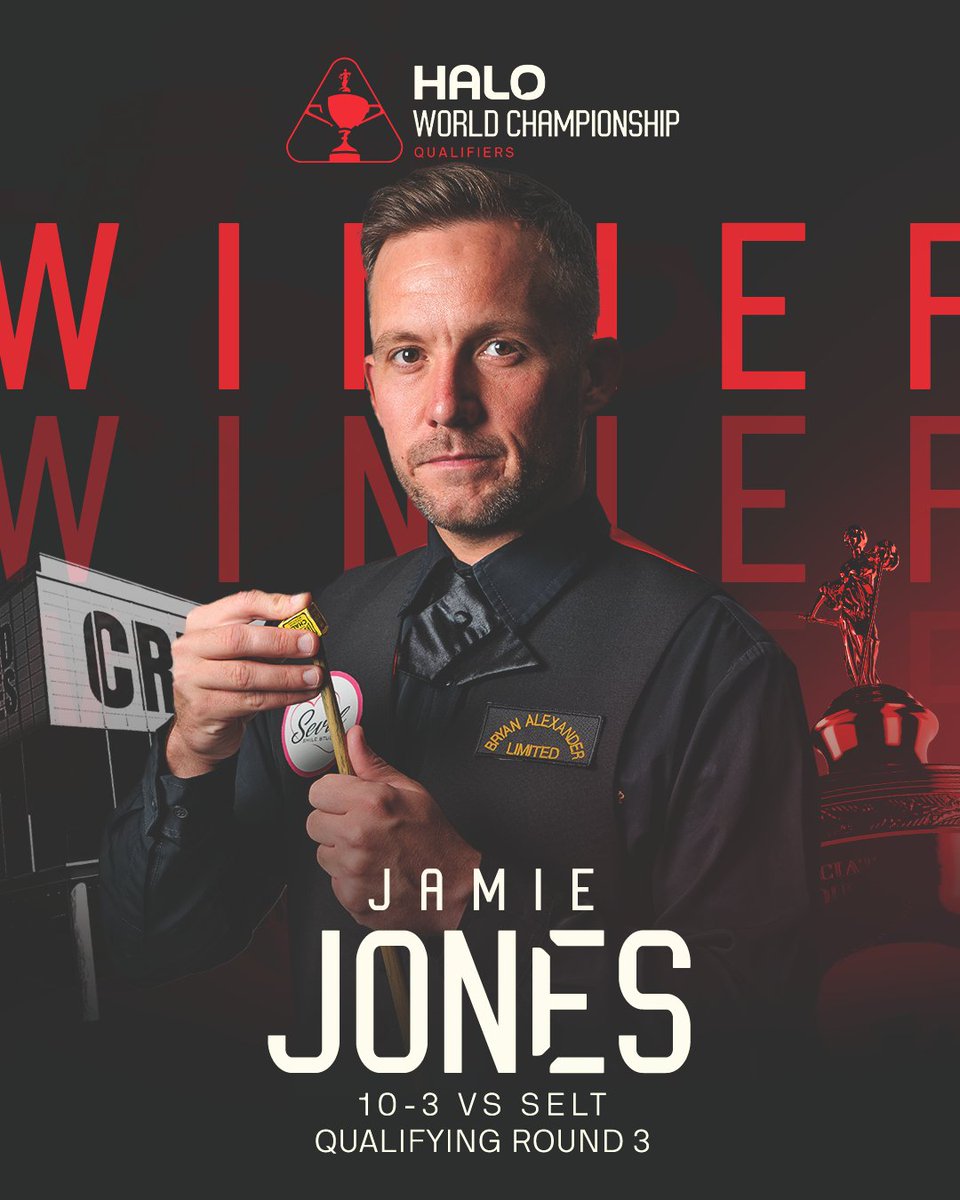 WeAreWST's tweet image. Jamie Jones sweeps aside Matthew Selt to reach Judgement Day!

He won the last seven frames consecutively to claim a 10-3 victory in the third and penultimate round of qualifying in Sheffield

#WCQ