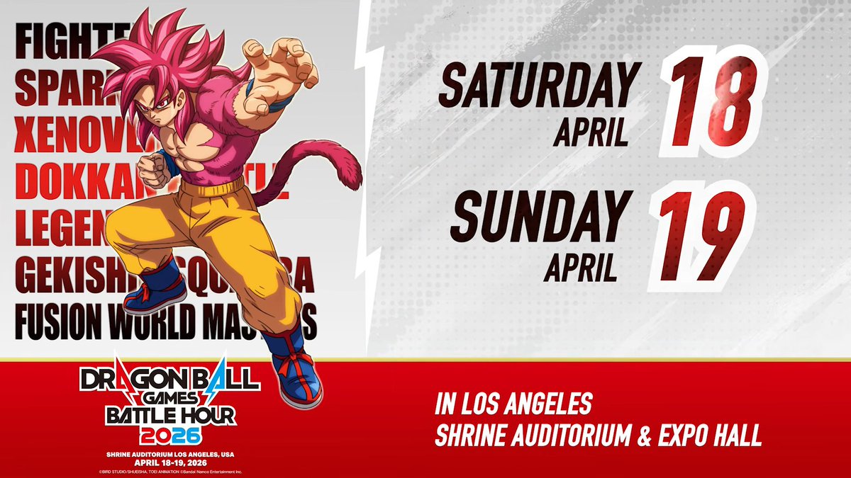 DRAGON BALL Games Battle Hour 2026 Official tweet media