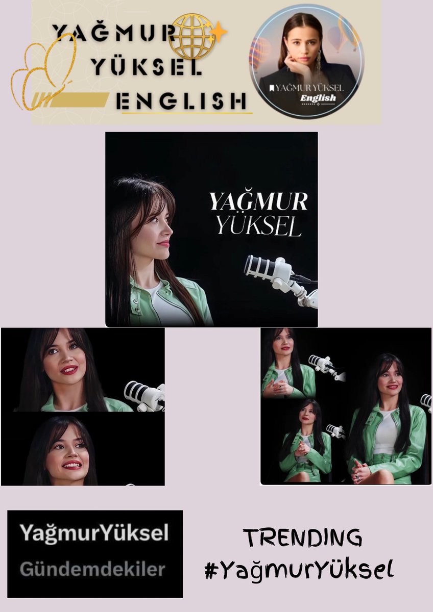 yagmurenglish's tweet photo. Today after interview with #TalkInStyle was aired #YağmurYüksel was trending on X platform. 💕💞🌟 https://t.co/iK6c1OMbND