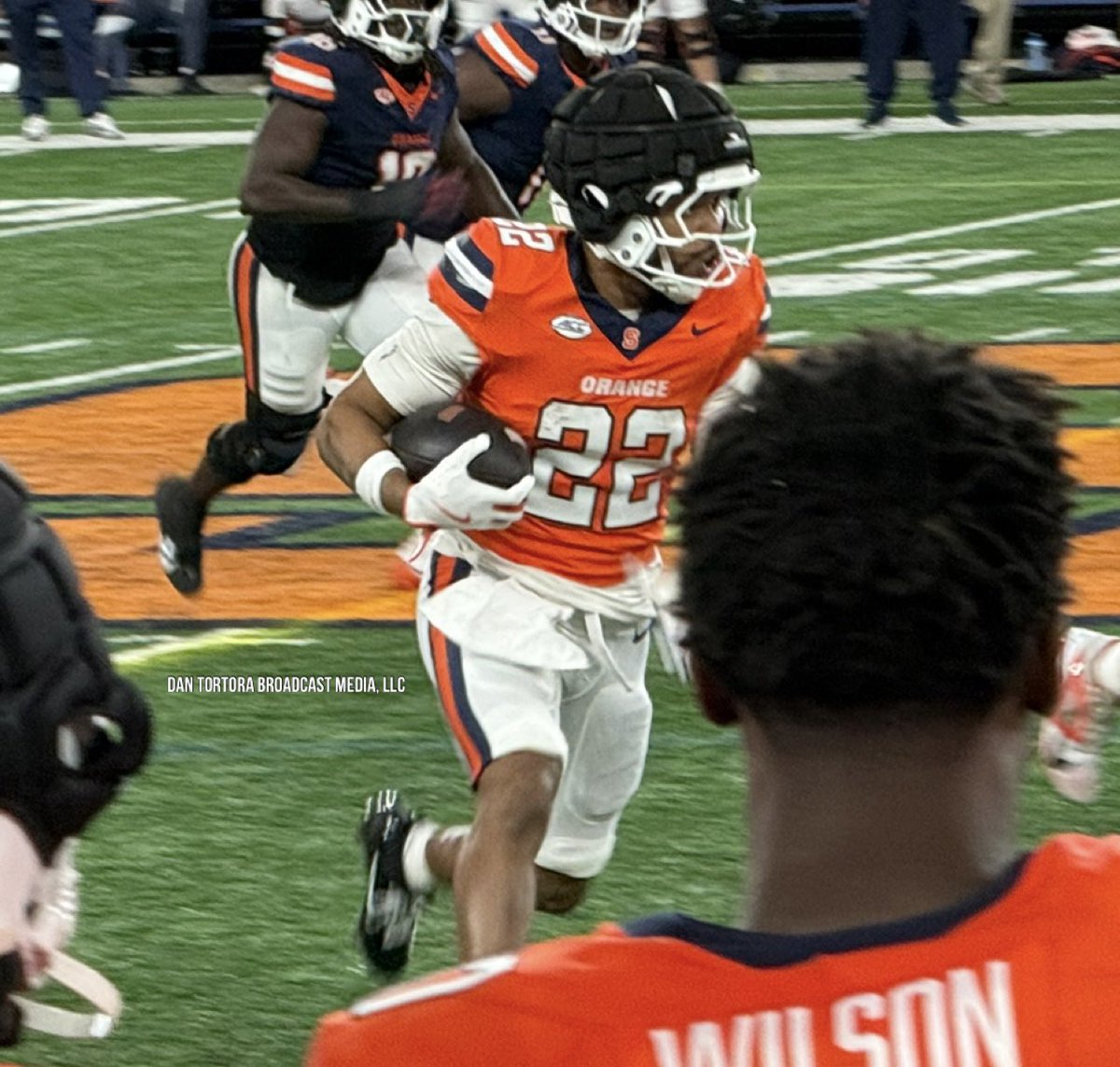 CallDT's tweet image. Syracuse Orange Newcomer RB Ahmad Miller (transfer from Jackson State) at the 2026 Spring Game 🍊🏈

Picture by Dan Tortora Broadcast Media, LLC

#Syracuse #CNY #collegefootball #Cuse #OrangeNation