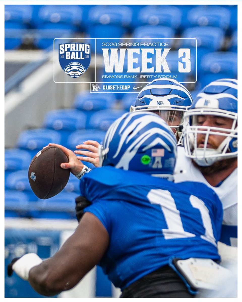 MemphisFB's tweet image. Details sharper. Tempo higher. 

#GoTigersGo | #CloseTheGap