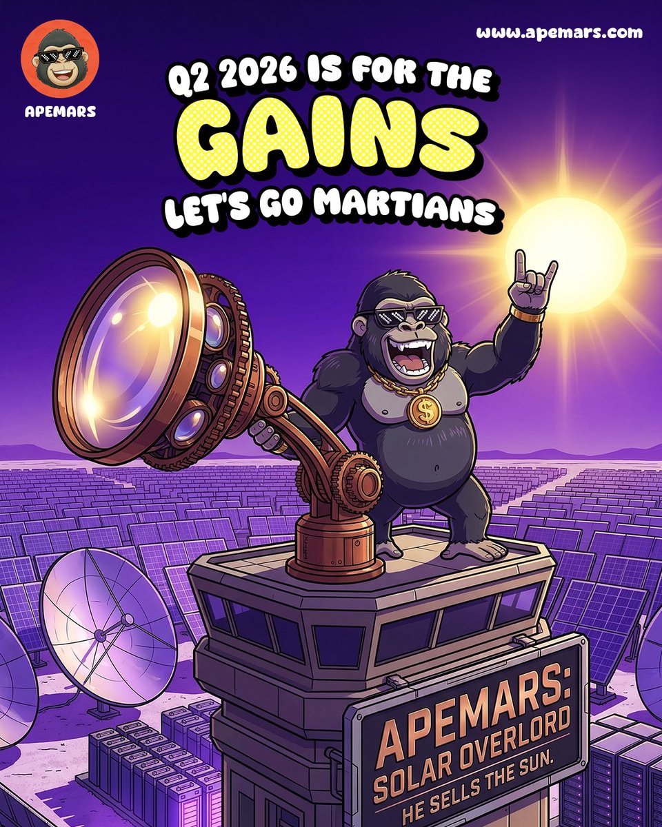 Q2 2026 ISN’T A PREDICTION… IT’S A SETUP 🚀☀️

While the crowd waits for confirmation,
Martians are already locked in.
Energy building. Narratives aligning.

And the next wave? It doesn’t wait for late entries.

LET’S GO MARTIANS 🔥
Join now before Q2 turns into liftoff: