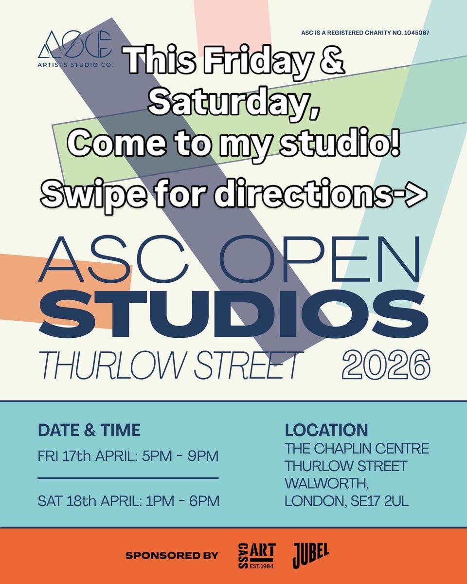 BeYou4Change's tweet photo. I have a corner in a studio space shared with five wonderful artists here in Walworth, in and this weekend our doors are open 🎨

Come see the studios, meet the artists.

My studio:
📍 Studio CC06
🗓 Fri 5–9pm | Sat 1–6pm

Love, Bec https://t.co/NZVrKLHpmX