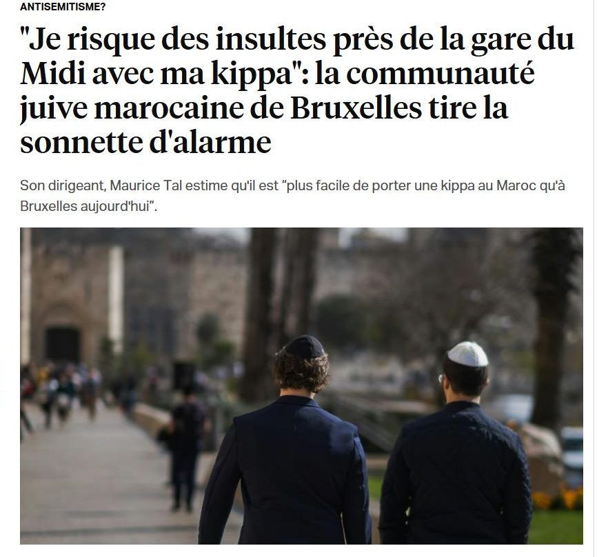 Fundji3's tweet image. BELGIQUE - BRUXELLES 
La communauté marocaine - notamment à Bruxelles - est confrontée à la réalité: le Maroc a aussi une histoire juive et les deux communautés vont affronter cette vérité pour trouver une solution.

#Antisemitisme