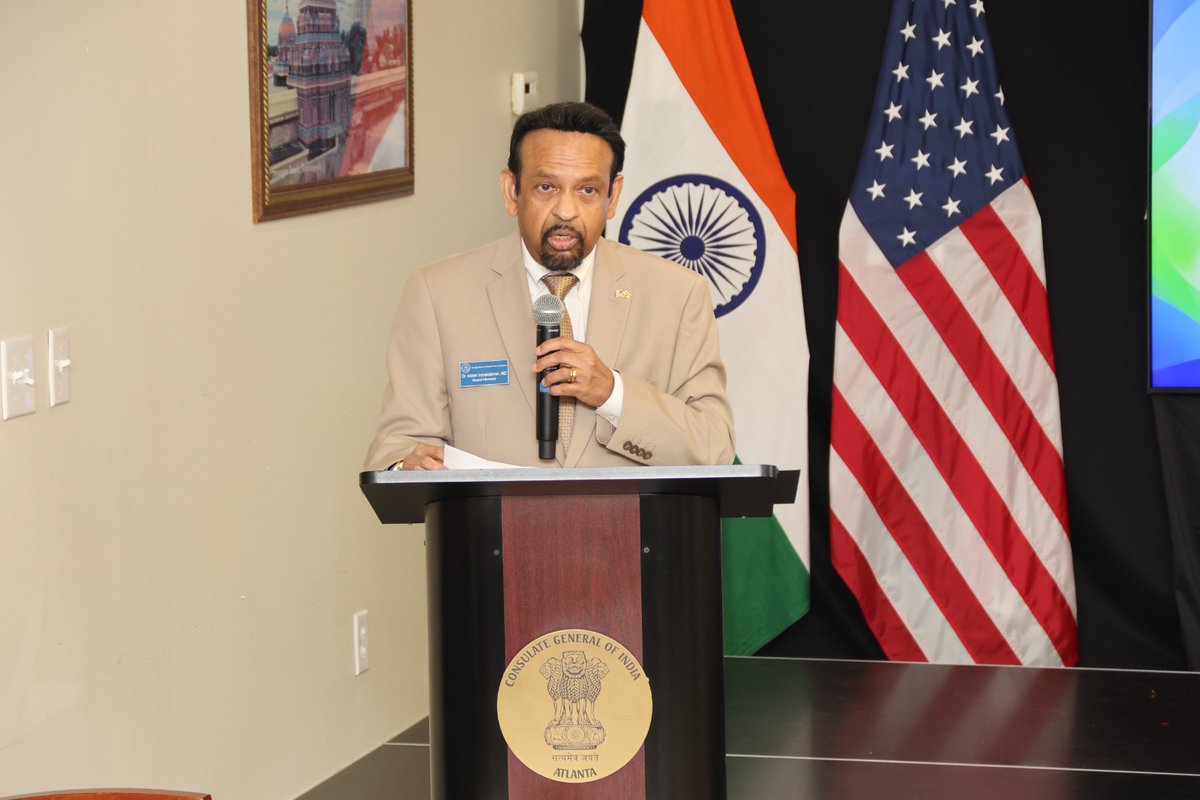 CGI_Atlanta's tweet photo. The Consulate, in collaboration with various stakeholders, observed Autism Acceptance Day with warmth, reflection, and a strong message of inclusion and awareness.

The event began on a high note with inspiring cultural performances by talented children of WOW- Wonders of World Foundation, including a beautiful act depicting the Ramayana, which left the audience deeply moved.

The Consul General, in his remarks, appreciated the unique strengths and perspectives that children with autism bring to our world. He emphasized that every child has a special gift, and it is our collective responsibility to nurture an environment where these gifts can shine with dignity and confidence.

Keynote Speaker Dr. Indran B. Indrakrishnan, M.D. delivered an insightful address on “Autism and Humanity – Building a World that Understands,” highlighting the importance of empathy, awareness, and acceptance in creating an inclusive society. Distinguished guest speakers, including Sen. Drew Echols, Brian Strickland, Dr. Geshe Lobsang Tenzin Negi (Emory University), and Prof. Gordon Ramsay, shared their experiences and reaffirmed their commitment to advocacy and support for individuals with autism.