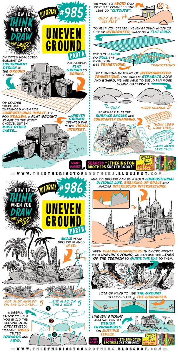 EtheringtonBros's tweet image. UNEVEN TERRAIN! To get the FREE monthly How to THINK When You draw digital MAGAZINE, (including NEW tutorials, a YEAR before they appear online) just tap the link in the bio HERE:  @etheringtonbros
#anime #manga #conceptart #gamedev