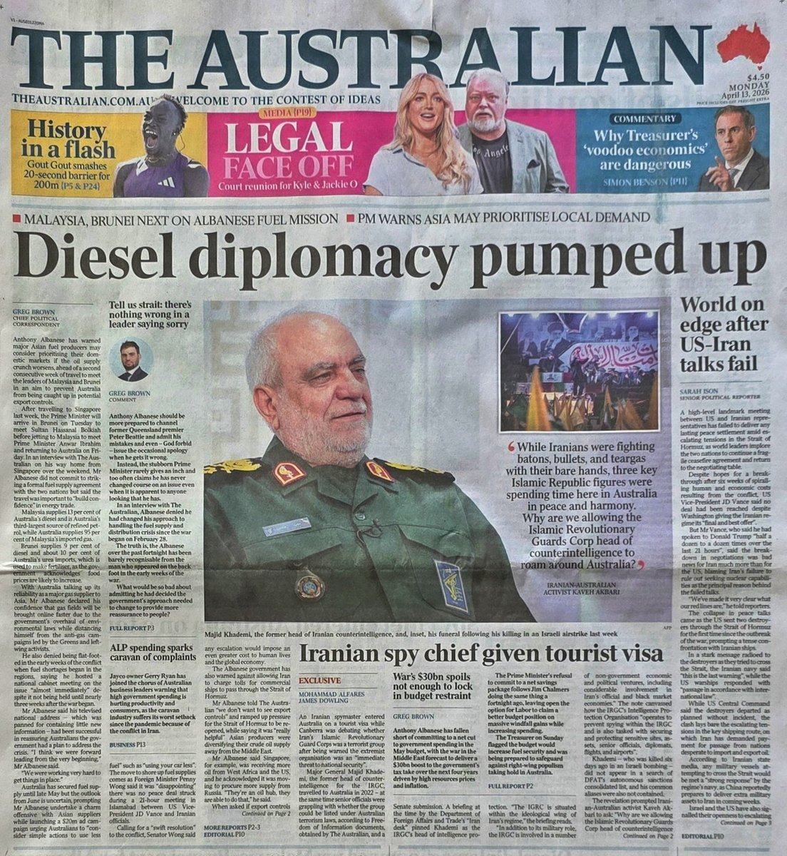 Dear Home Affairs Minister <a href="/Tony_Burke/">Tony Burke</a>, Foreign Minister <a href="/SenatorWong/">Senator Penny Wong</a>, and Prime Minister <a href="/AlboMP/">Anthony Albanese</a>.
This happened totally under your watch!

As a member of the Iranian community and a proud Australian who has not had the chance for any of my family members to visit Australia for