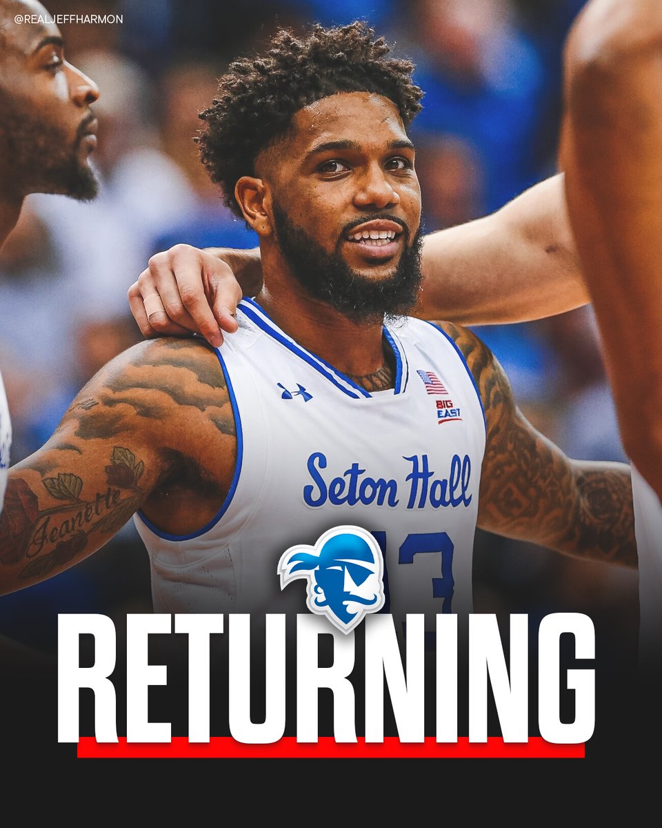 JeffHarmonCFB's tweet photo. JUST IN: Myles Powell is reportedly returning to Seton Hall for the 2026 season and is expected to suit up for the Pirates.

The former All-American guard would immediately give Seton Hall a major boost as the program looks to make a push in the Big East. https://t.co/FbjilT5QBK