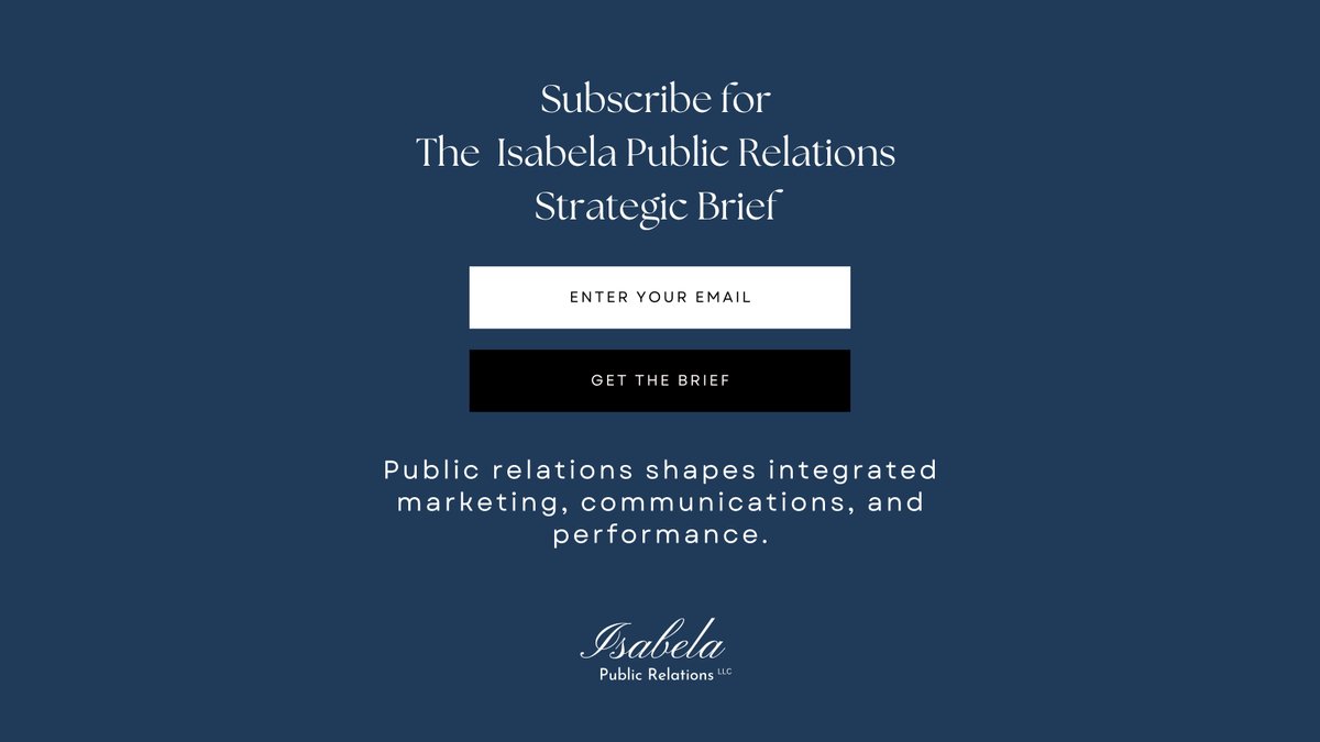 IsabelaPublic's tweet photo. If your message is unclear, your reputation is unstable.

Ambiguity creates risk. Precision signals leadership.

Precision is not optional.

Subscribe to The Isabela Public Relations Strategic Brief.

#StrategicCommunications #ExecutivePositioning #PRStrategy https://t.co/lYxcnNzcJk