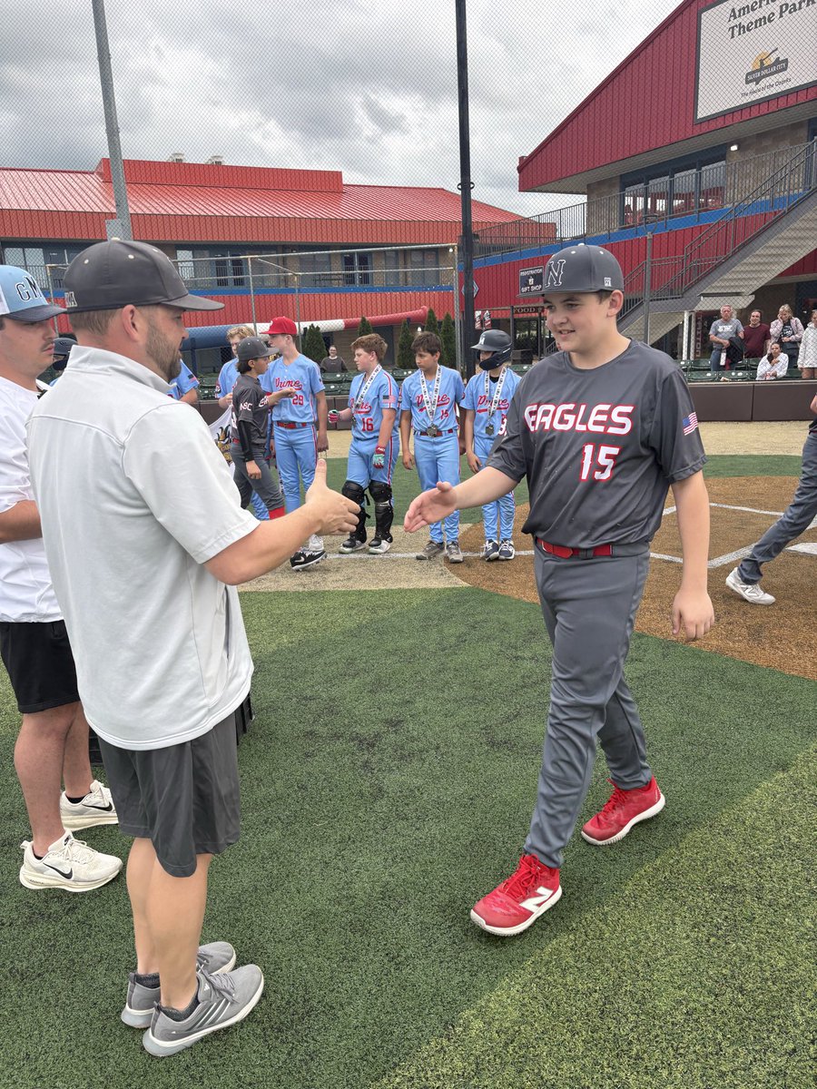 BrandonBurk6's tweet photo. Nixa Baseball 13U Red got another tournament win this weekend. We won the GMB Can of Corn Classic at Ballparks of America. Proud of these boys and we will keep working hard to get better! @NixaBaseball @Boa_baseball https://t.co/zsbEmvG5UD
