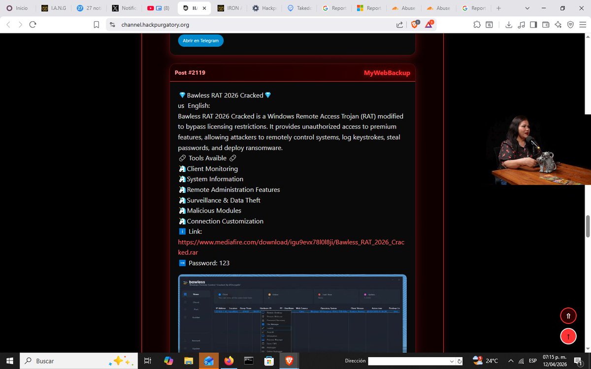 HackersOIHEC's tweet image. RAT's crackeados en las páginas de hack purgatory amigos de los Chronus Mafia y otros cibercriminales como el grupo de carding CASH #Colombia #malware ALERTA! no te dejes llevar ni engañar por estos cibercholos!!