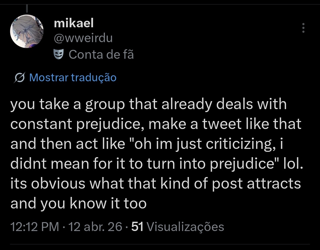 wweirdu's tweet photo. *taps sign* @x_aikonic if you know your tweet is attracting homophobes and getting queer people harassed , why is it still up ? lol you know exactly what youre doing, stirring that crowd on purpose and then blocking me when i call u out? embarrassing behavior for a grown person https://t.co/89AaFxAD0A