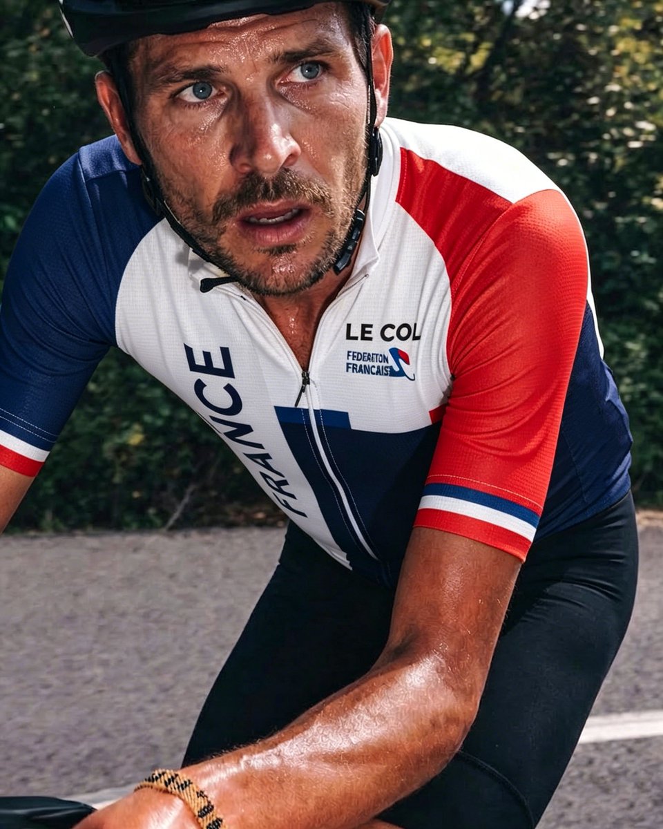 Race_Cycling_J's tweet image. This isn’t just a jersey—it’s French cycling dominance .
 Worn by Alaphilippe , with Tour de France stage  Olympic glory. This Le Col x FFC France national team kit carries a legacy of podiums across .  

racecyclingjersey.com/products/franc… 

#LeCol #FranceCycling #TourdeFrance