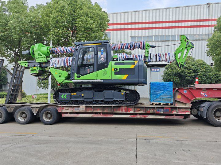 ApieChina's tweet photo. APIE rotary drilling rig KR60E is with extended crawler for shipping.
Max. depth 21m, Max. diameter 1200mm, Total weight 22t.

https://t.co/ceLhY2uMQg

#drillingrig #China #rotarydrillingrig #pilingequipment #Extended #smallrotarydrillingrig #smalldrillingrig #drillingrig https://t.co/6DGm55TeOQ