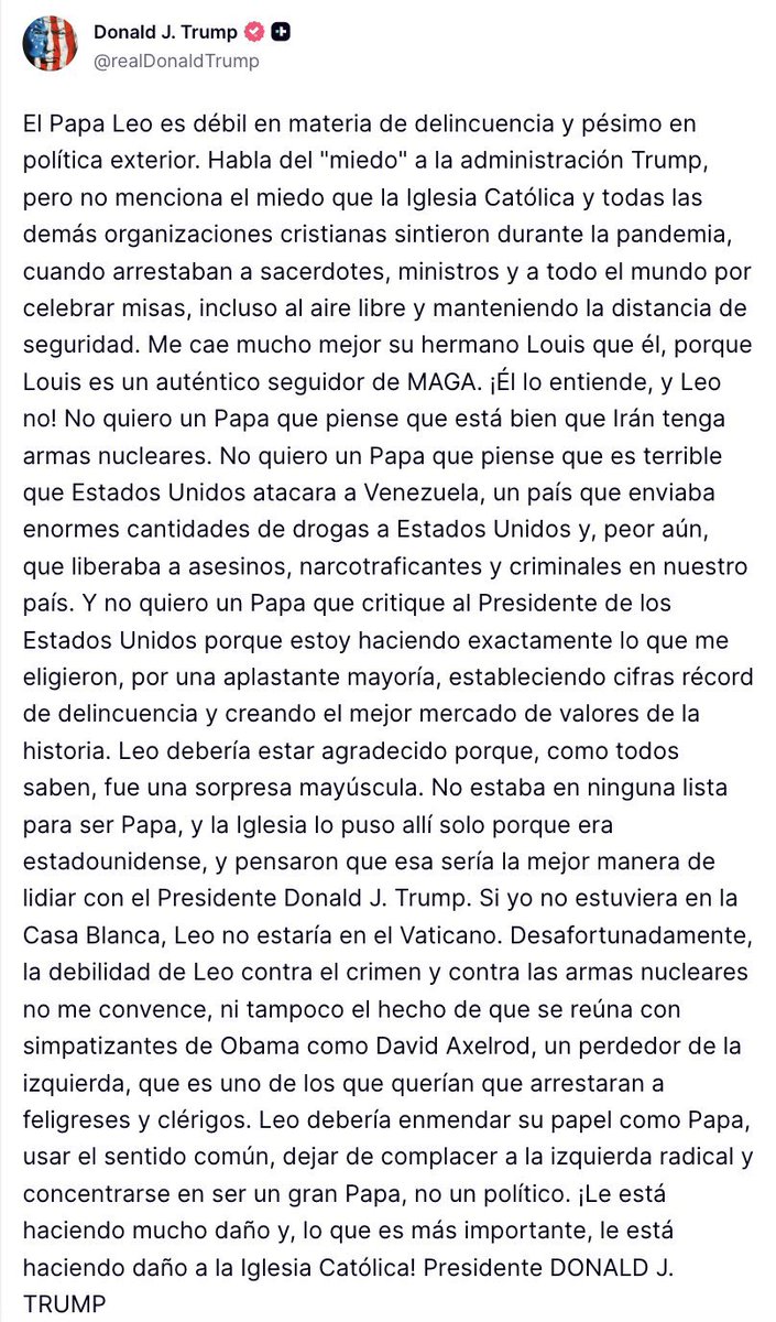 Algo que diría el anticristo: