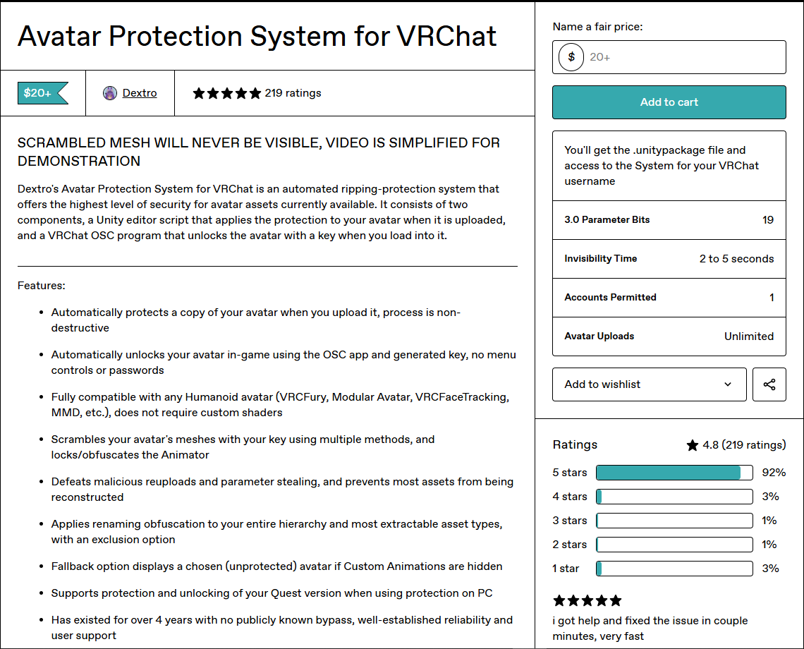 Jinxie_VR's tweet photo. @SiraWox I said it once and i'll say it again🤦. Use a protection system on your avatar, such as Dex Protect, avatar passwords do not matter becuase if they rip it they can just put the avatar in unity and remove the Password and upload on VRChat
https://t.co/dmWYsQTgio https://t.co/kYHV5iQOhz
