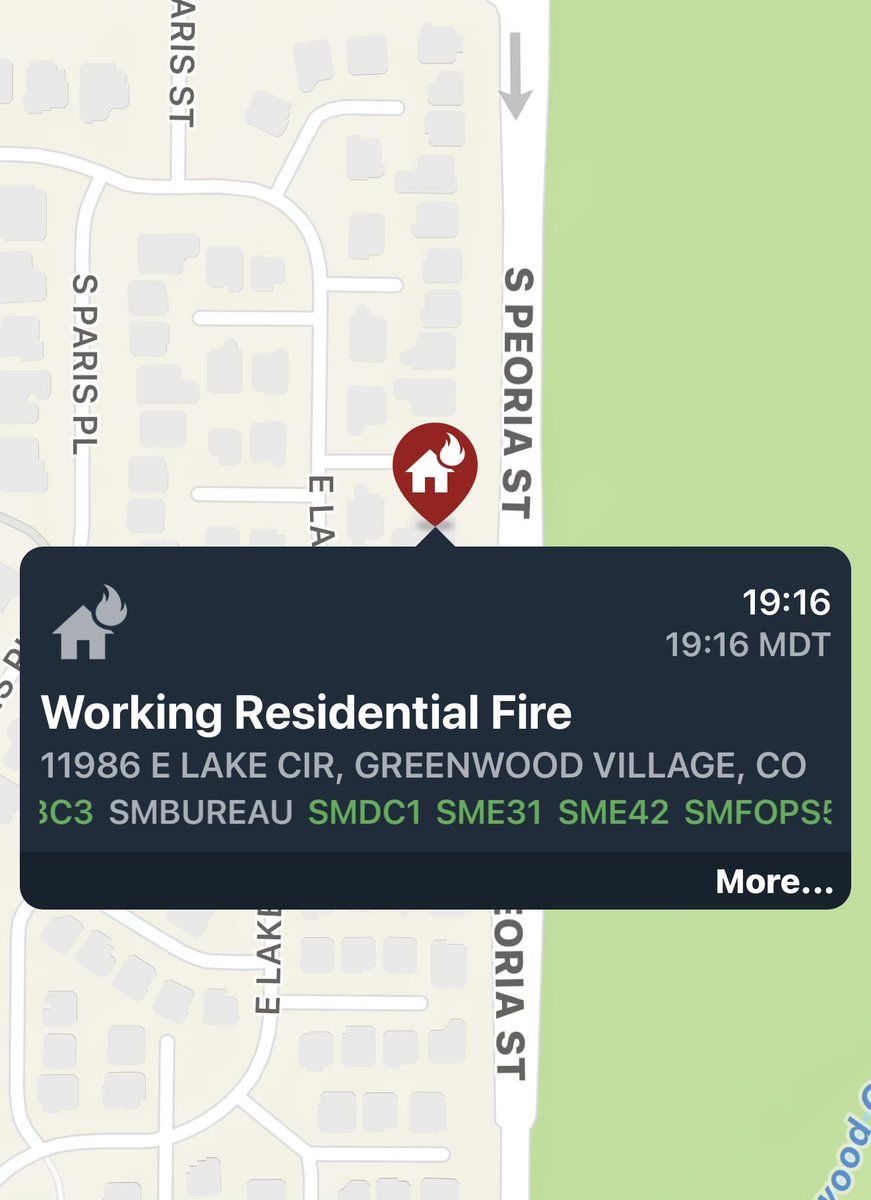 SMFR and <a href="/GreenwoodGov/">Greenwood Village</a> Police are responding to a reported residential structure fire at 11986 E. Lake Circle. 
Updates will follow as more information is confirmed.