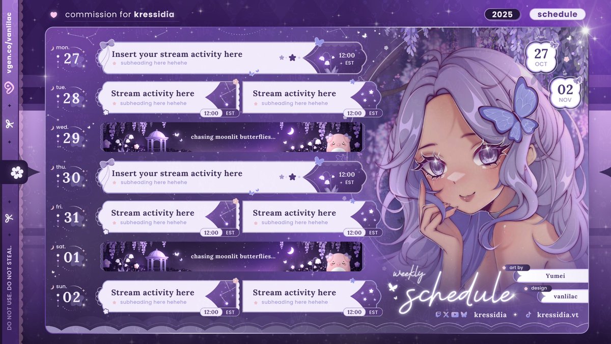 lilac 🌙 vgen open ♡ tweet media