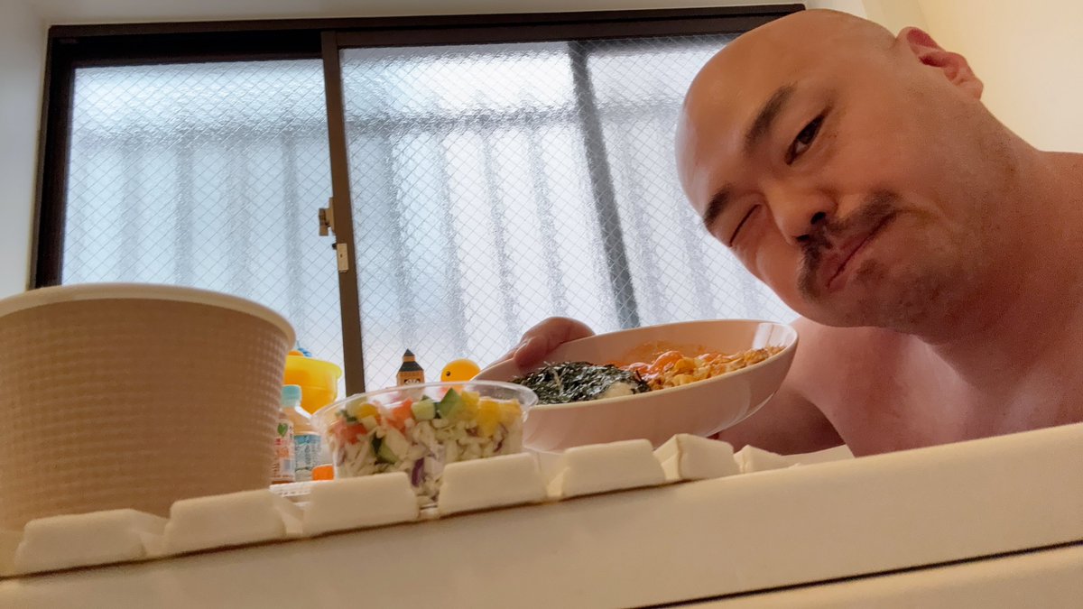 クロちゃんクッキング完成 中華ご飯作ったしん！ #クロちゃん #クロ